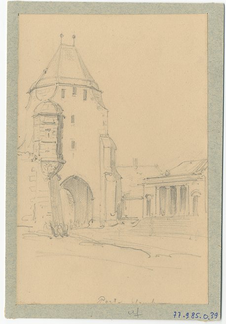 VUE DE STRASBOURG : PORTE BLANCHE_0